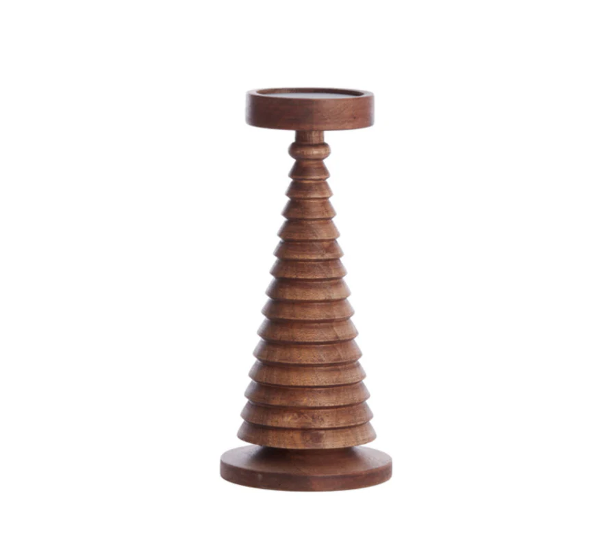 Almola mango wood candle holder - Image 3