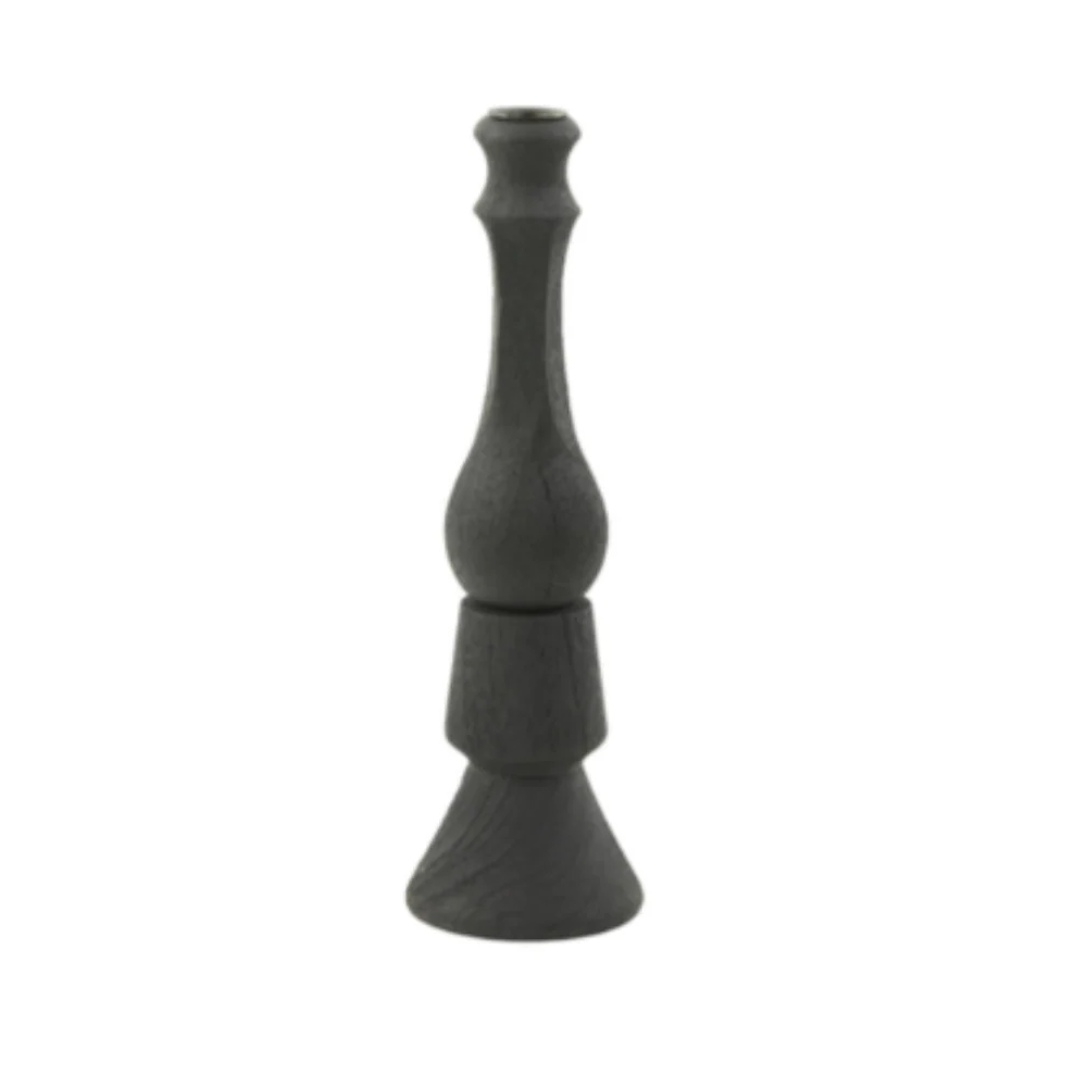 Tavola Wood Matt Black Candle Holder - Image 3