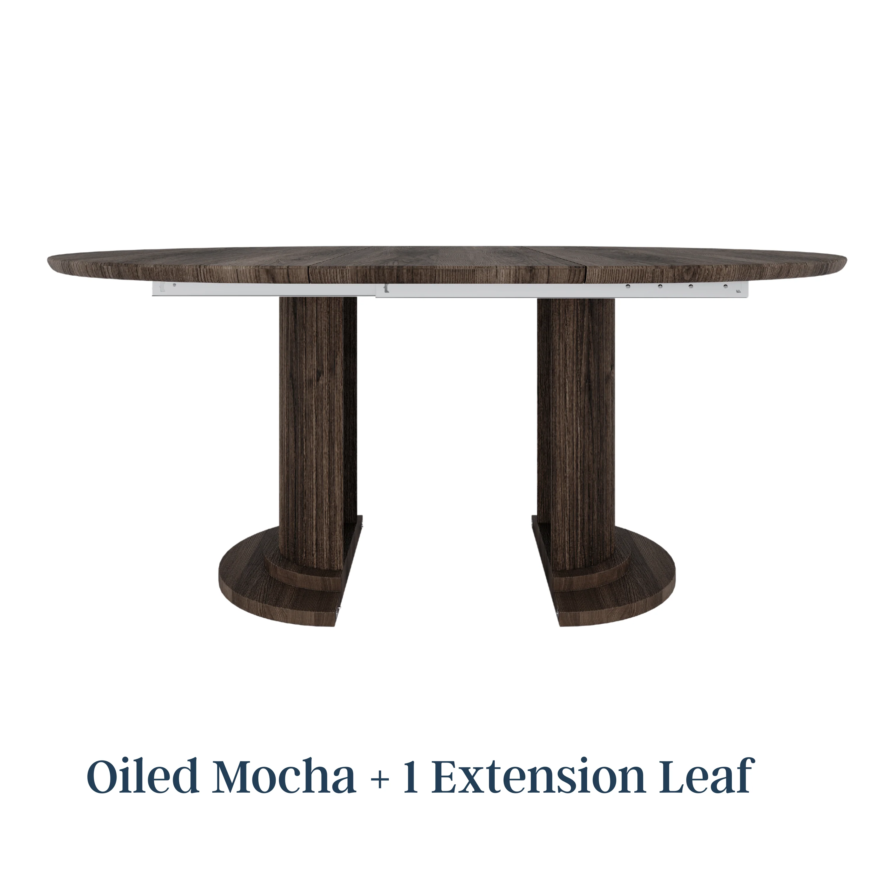 Extendable Velvet Round Table - Image 5